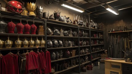 Medieval Armor & Costumes Storage Room