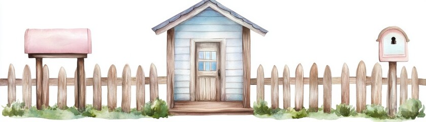 Charming country-style porch with a rustic wooden fence, perfect for enjoying serene outdoor moments.