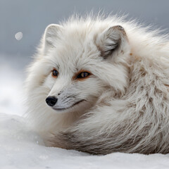 fox in the snow