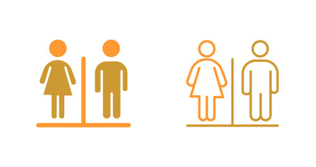 Restroom Sign Icon Design