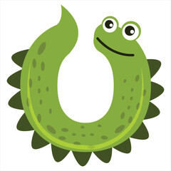 Crocodile Cartoon Alphabet