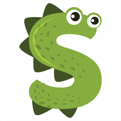 Crocodile Cartoon Alphabet