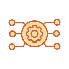 Network Configuration Management Vector Icon