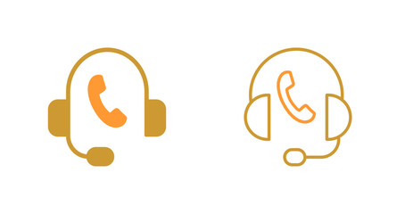 Support Hotline Icon Design