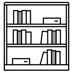 bookshelf with books