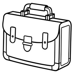 black briefcase vector illustration