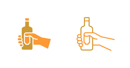 Wine Bottle Holder Icon Design