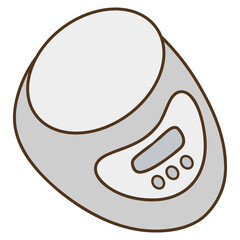 vector illustration of kitchen scales