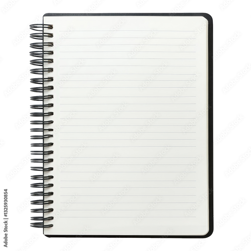 Aufkleber a blank spiral notebook with lined pages designed for writing notes ideas or sketches its simplicity