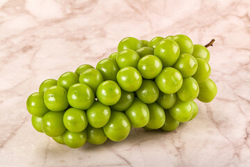Sweet ripe juicy green grape