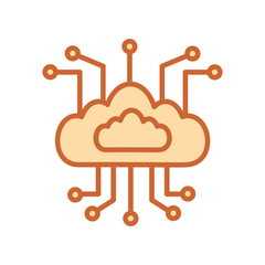 Cloud Computing Vector Icon