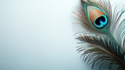 Obraz premium A feather of a peacock