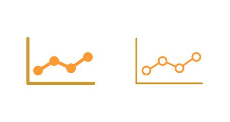 Line Chart Icon Design