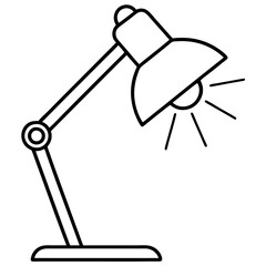 table lamp vector illustration