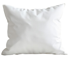 Obraz premium Simple, soft, white throw pillow against a neutral background