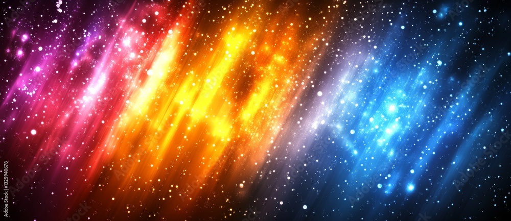 Poster bright laser lights generating a dynamic blurred abstract backdrop for modern and creative imagery