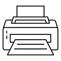 printer icon vector illustration
