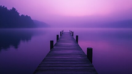 Fototapeta premium A pier at dusk