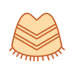 Poncho Vector Icon