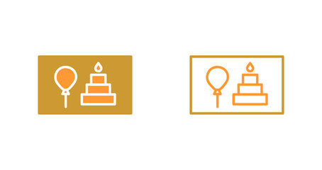 Birthday Banner Icon Design