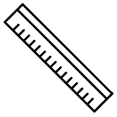 vector illustration of a ruler