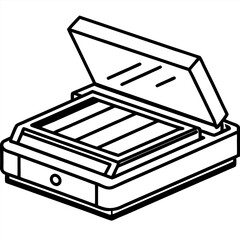 illustration of a printer with clipping path