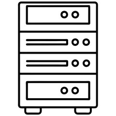 black and white storage box wooden cabinet vector
