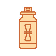 Love letter in a bottle Vector Icon
