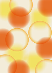 Vibrant abstract background with soft orange and yellow gradient circles, creating warm and modern design. Perfect for digital art, wallpapers, and creative projects. Vector
