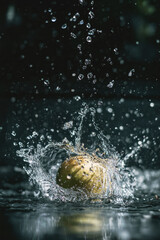 kiwi entering water splashing bubbles everywhere