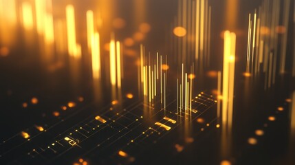 Obraz premium Abstract digital data visualization