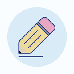 pencil icon flat design