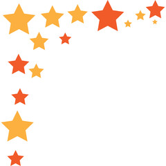 Corner Decoration with Glittering Stars