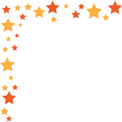 Corner Decoration with Glittering Stars