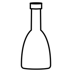 outline style bottle vector images collection