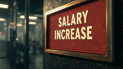 Obraz premium A close-up of a red sign displaying the words 