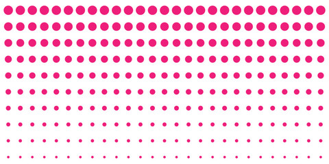 Comic halftone wave background. Dotted curved line wallpaper. Abstract wavy fluid backdrop texture. Pink pop art swoosh element for poster, banner, overlay, card, brochure, flyer, leaflet. Vector. ©  ICON TOPPER