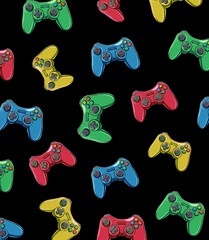 Gamepad, joystick, games, illustration, creativity, Design