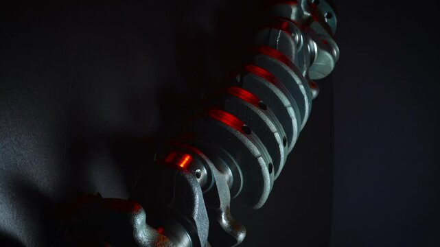 sports car engine repair new crankshaft for turbocharged six-cylinder in-line engine