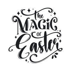 Hand written Easter phrases Greeting card templates with Easter eggs isolated on white background Happy easter lettering calligraphy style