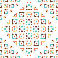 seamless pattern with colorful triangles