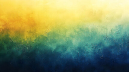 Abstract Textured Background: Yellow to Teal Gradient Transition with Impasto-like Effect, Ideal for Digital Designs and Artistic Projects.