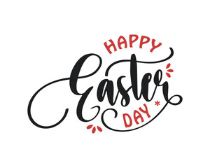 Hand written Easter phrases Greeting card templates with Easter eggs isolated on white background Happy easter lettering calligraphy style