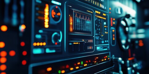 Obraz premium Digital Energy Management System Interface Displaying Voltage and Charge Levels for Efficient Energy Monitoring