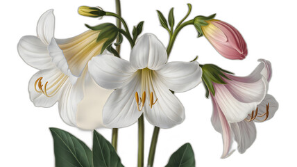 Obraz premium Realistic illustration of fresh, ripe larkspur, emphasizing its smooth texture and vibrant color, against a clean white background for a fresh and minimalistic aesthetic.