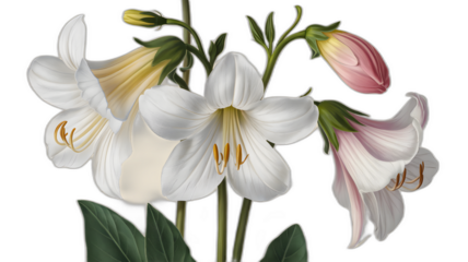 Realistic illustration of fresh, ripe larkspur, emphasizing its smooth texture and vibrant color, against a clean white background for a fresh and minimalistic aesthetic.