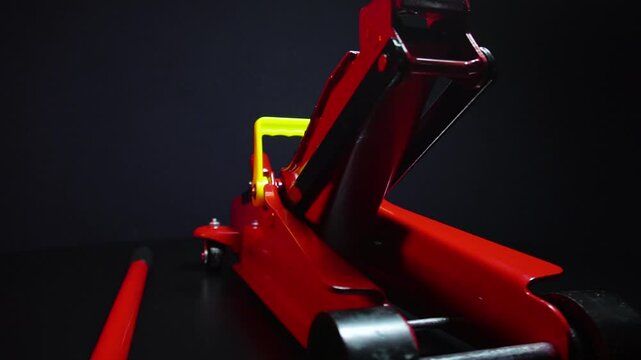 tuned new parts jack with stands red for lifting and repairing sports cars drift rally drag racing