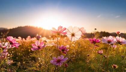 Obraz premium cosmos flower in the field