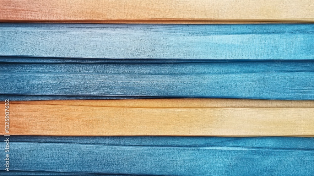 Aufkleber Abstract pencil strokes in muted blue create a calming backdrop with warm and cool tones for design inspiration and artistic expression
