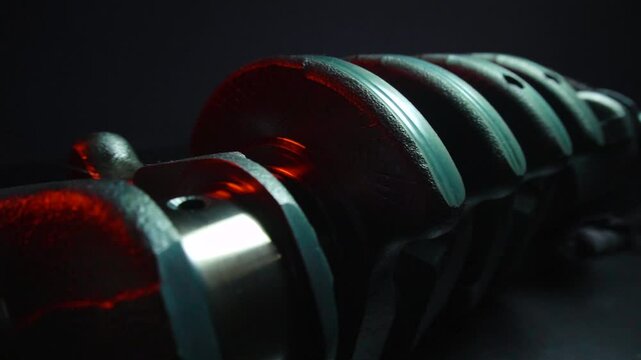 sports car engine repair new crankshaft for turbocharged six-cylinder in-line engine